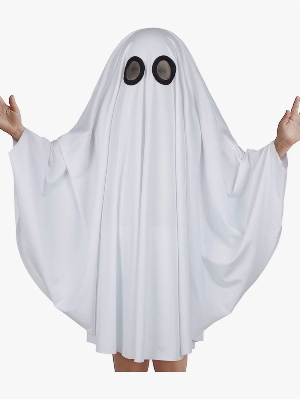 Kids Ghost costume White Gown With Mesh Eye Openings